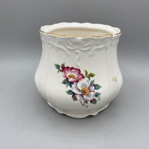 Vintage 1970's House of Webster Biscuits/Cookie Jar Rose Pattern - Picture 1 of 4